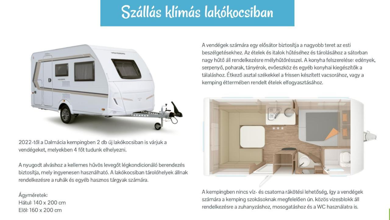 Lakokocsik A Tengerparton - Caravans At The Sandy Beach Privlaka  Esterno foto